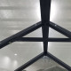 Szklarnia ogrodowa 2,5x2,5 m RINCA z aluminium antracytowego i szkła hartowanego 4 mm + podstawa - Green Protect
