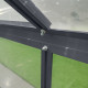 Szklarnia ogrodowa 2,5x2,5 m RINCA z aluminium antracytowego i szkła hartowanego 4 mm + podstawa - Green Protect