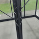 Szklarnia ogrodowa 2x2,5 m RINCA z aluminium antracytowego i szkła hartowanego 4 mm + podstawa - Green Protect