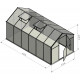 Szklarnia ogrodowa 9,8m² z aluminium i poliwęglanu 6mm Sanus L10 - Gampre