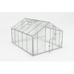 Szklarnia ogrodowa 10,44m² z aluminium i poliwęglanu 6mm Sanus XL10 - Gampre