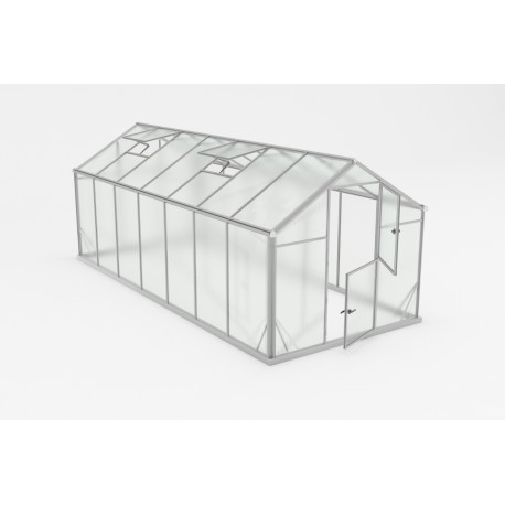 Szklarnia ogrodowa 11m² z aluminium i poliwęglanu 6mm Sanus UP! L11 - Gampre