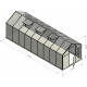 Szklarnia ogrodowa 14,3m² z aluminium i poliwęglanu 6mm Sanus UP! L15 - Gampre