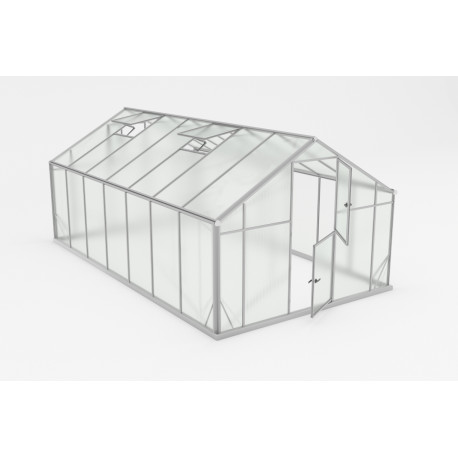Szklarnia ogrodowa Sanus UP XL15 14,5 m² z aluminium i poliwęglanu 6 mm - Gampre