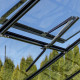 Szklarnia ogrodowa 3,3m² z czarnego aluminium i hartowanego szkła Sanus L3 - Gampre