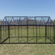 Szklarnia ogrodowa 9,8m² z czarnego aluminium i szkła hartowanego Sanus UP! L10 - Gampre