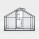 Szklarnia ogrodowa 4,35m² z czarnego aluminium i hartowanego szkła Sanus UP! XL4 - Gampre