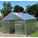 Szklarnia ogrodowa Sanus UP XL12 12,5 m² z aluminium i poliwęglanu 6 mm - Gampre