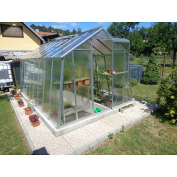 Szklarnia ogrodowa z poliwęglanu 4 mm Hobby H7/4,5 - 247x448 cm - Limes