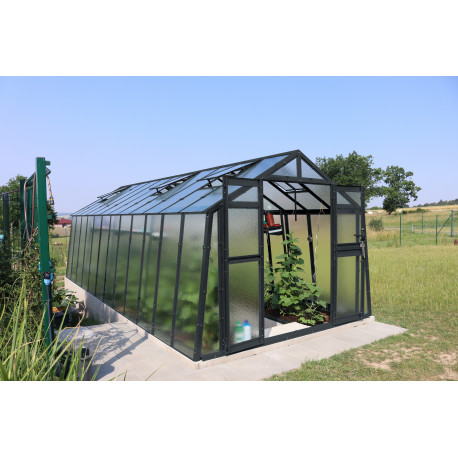 Szklarnia ogrodowa ze szkła dyfuzyjnego 4mm Primus K6 - 276x605 cm - Limes