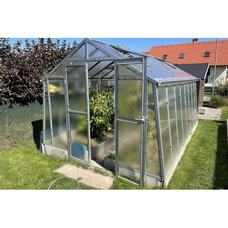 Szklarnia ogrodowa ze szkła dyfuzyjnego 4 mm Variant K3 - 276x306 cm - Limes