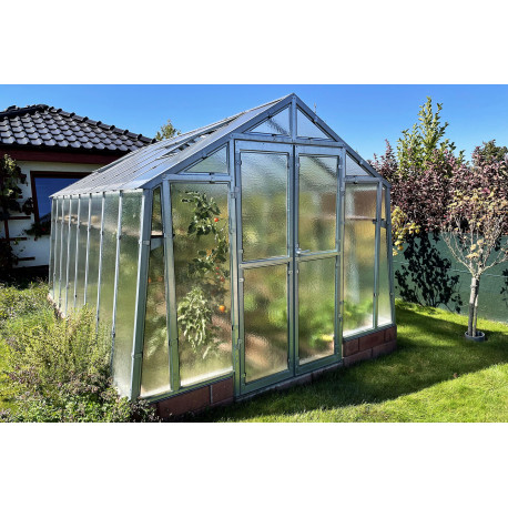 Szklarnia ogrodowa ze szkła dyfuzyjnego 4 mm Variant K6 - 276x605 cm - Limes
