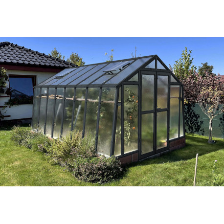 Szklarnia ogrodowa ze szkła dyfuzyjnego 4 mm Variant K4 Kolor - 276x406 cm - Limes
