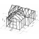 Szklarnia ogrodowa Orangerie C 13,5 m² antracytowa z 4 mm szkła hartowanego + podstawa Green Protect