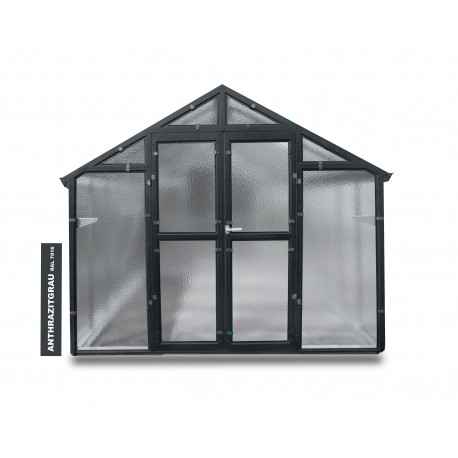 Szklarnia ogrodowa z poliwęglanu 8 mm Variant J6 Kolor - 249x605 cm - Limes