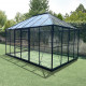 Szklarnia ogrodowa 4x3 m DUCHESSE z aluminium i szkła hartowanego 4 mm - Green Protect