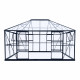 Szklarnia ogrodowa 4x3 m DUCHESSE z aluminium i szkła hartowanego 4 mm - Green Protect