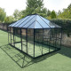Szklarnia ogrodowa 4x3 m DUCHESSE z aluminium i szkła hartowanego 4 mm - Green Protect