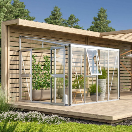 Szklarnia przyścienna Helena 7,0 m² z aluminium - Vitavia