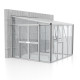 Szklarnia przyścienna Helena 7,0 m² z aluminium - Vitavia