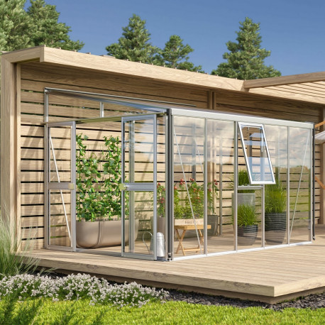 Szklarnia przyścienna Helena 8,6 m² z aluminium - Vitavia
