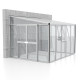 Szklarnia przyścienna Helena 8,6 m² z aluminium - Vitavia
