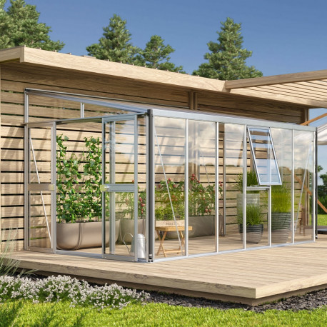 Szklarnia przyścienna Helena 10,2 m² z aluminium - Vitavia