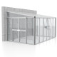 Szklarnia przyścienna Helena 10,2 m² z aluminium - Vitavia