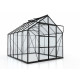 Szklarnia Uranus 8,3 m² z aluminium i szkła hartowanego 3 mm w kolorze czarnym - oświetlenie LED - Vitavia