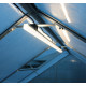 Szklarnia Uranus 8,3 m² z aluminium i szkła hartowanego 3 mm w kolorze czarnym - oświetlenie LED - Vitavia