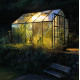 Szklarnia Uranus 8,3 m² z aluminium i szkła hartowanego 3 mm w kolorze czarnym - oświetlenie LED - Vitavia