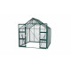 Szklarnia Domus 6,7 m² z aluminium i szkła hartowanego 3 mm w kolorze szmaragdowym - Vitavia