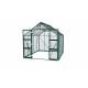 Szklarnia Domus 8,3 m² z aluminium i szkła hartowanego 3 mm w kolorze szmaragdowym - Vitavia