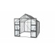 Szklarnia Domus 8,3 m² z aluminium i szkła hartowanego 3 mm w kolorze czarnym - Vitavia