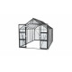 Szklarnia Domus 11,5 m² z aluminium i szkła hartowanego 3 mm w kolorze czarnym - Vitavia