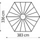 Pawilon szklarniowy Juno 9,0 m² w kolorze czarnym - Vitavia