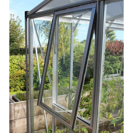 Okno boczne Z - anodowane aluminium i szkło ESG 3 mm - do szklarni ogrodowych Vitavia