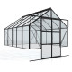 Szklarnia Cassandra czarna 8,3 m² bez fundamentu - Vitavia