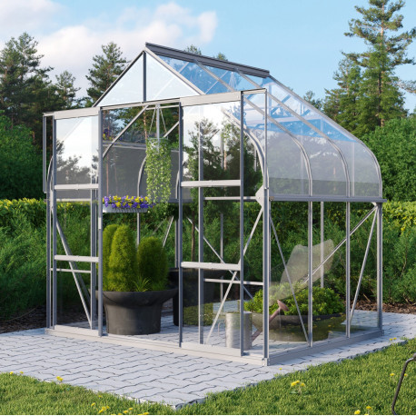 Szklarnia Dione 5,0 m² z aluminium i szkła hartowanego 3 mm - Vitavia