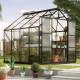 Szklarnia Uranus 6,7 m² z aluminium i szkła hartowanego 3 mm w kolorze czarnym - Vitavia