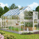 Szklarnia Domus 9,9 m² z aluminium i szkła hartowanego 3 mm - Vitavia