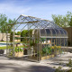 Szklarnia Dione 9,9 m² z aluminium i szkła hartowanego 3 mm - Vitavia