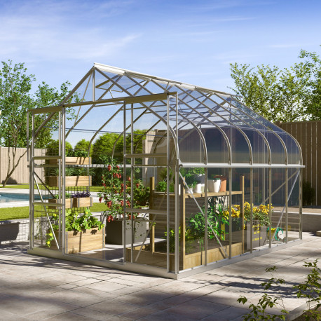 Szklarnia Dione 9,9 m² z aluminium i szkła hartowanego 3 mm - Vitavia