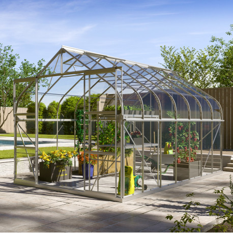 Szklarnia Dione 11,5 m² z aluminium i szkła hartowanego 3 mm - Vitavia