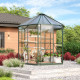 Pawilon szklarniowy Juno 4,5 m² w kolorze szmaragdowym - Vitavia