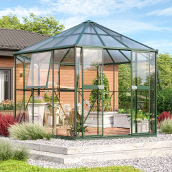 Pawilon szklarniowy Juno 9,0 m² w kolorze szmaragdowym - Vitavia
