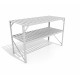 Dwupoziomowy stół z anodowanego aluminium do szklarni ogrodowej - Vitavia