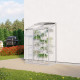 Szklarnia przyścienna Styx 0,9 m² z aluminium i szkła hartowanego 3 mm - Vitavia