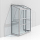 Szklarnia przyścienna Styx 0,9 m² z aluminium i szkła hartowanego 3 mm - Vitavia