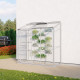 Szklarnia przyścienna Styx 1,3 m² z aluminium i szkła hartowanego 3 mm - Vitavia